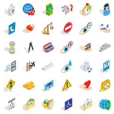 Megafon Icons set, izometrik stili