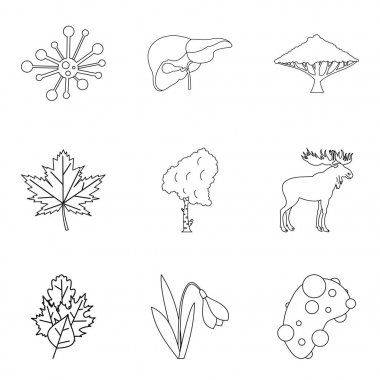 Gübre simgeleri seti, özet biçimi