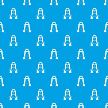 Kızılderili desen kesintisiz mavi