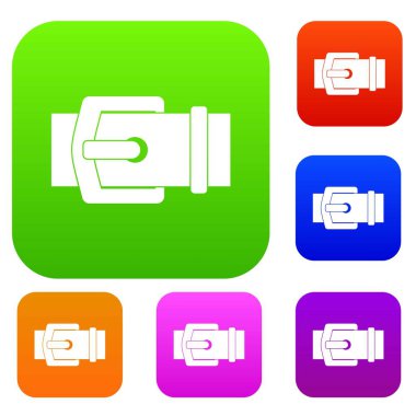 Zarif kemer renk koleksiyonu ayarla