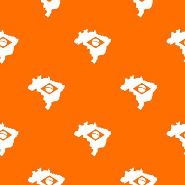 Brezilya Haritası sorunsuz bayrak desenli