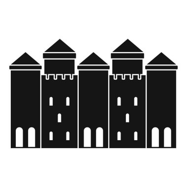 Eski kale simgesi, basit tarzı