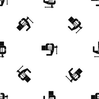 Mengene aracı desen sorunsuz siyah