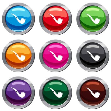 Sigara boru 9 koleksiyonu ayarla