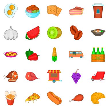 Cantina Icons set, karikatür tarzı