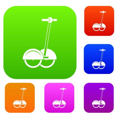 Alternatif ulaşım araç renk koleksiyonu ayarla