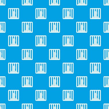 Hapishane barlar desen kesintisiz mavi arkasındaki adam