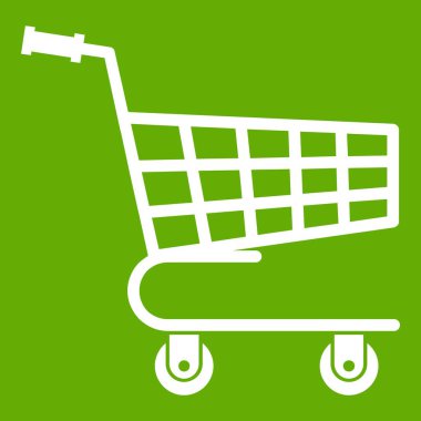 Alışveriş sepeti simgesi yeşil