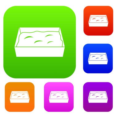 Kedi tuvalet renk koleksiyonu ayarla