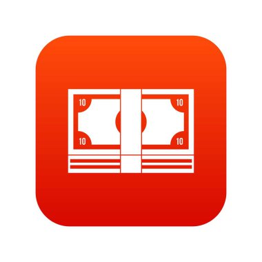 Para simgesi dijital kırmızı paket