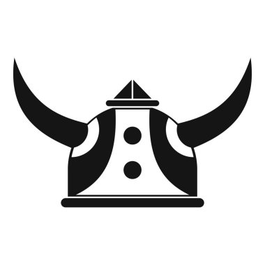 Viking kask simgesi, basit tarzı