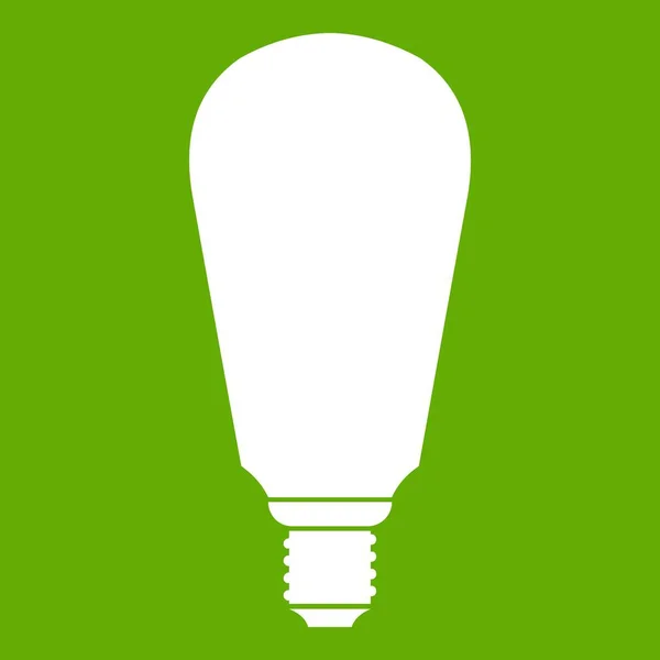 Зеленый значок лампочки — стоковый вектор