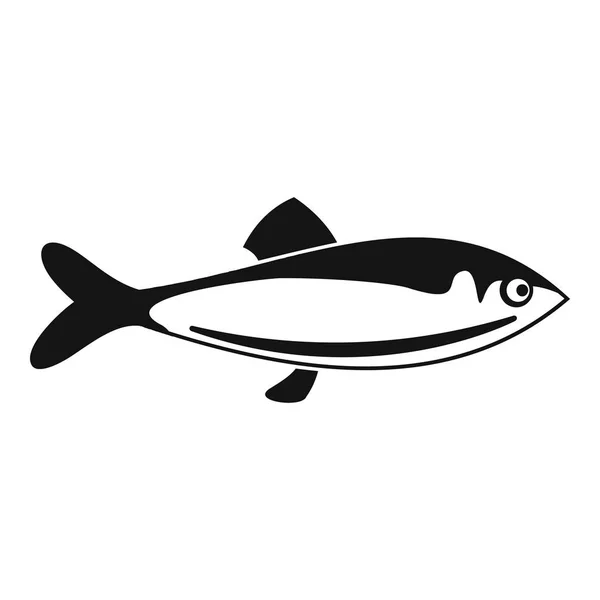 Icono de pescado, estilo simple — Vector de stock