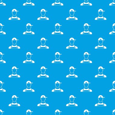 Tesisatçı desen kesintisiz mavi