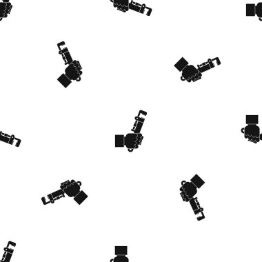 Adam el desen sorunsuz siyah demir testeresi