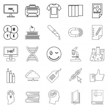 Icons set, anahat stil keşfetmek