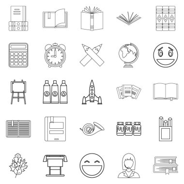 Icons set, anahat stili incelemek