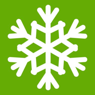 Kar tanesi simgesi yeşil