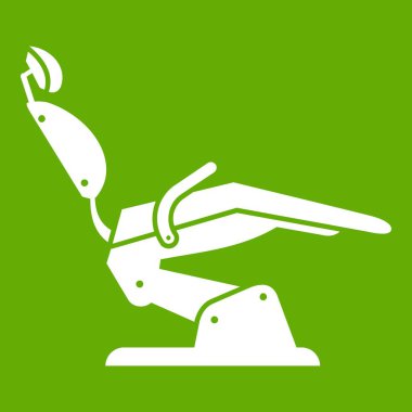 Dişçi koltuğu simge yeşil