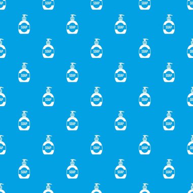 Sıvı sabun desen kesintisiz mavi şişe