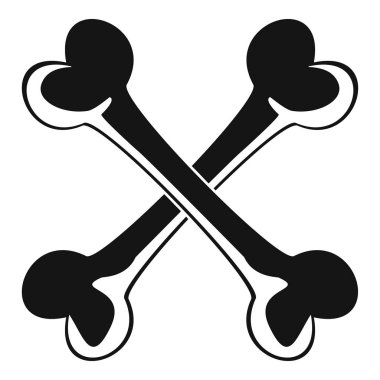 Kemik simgesi, basit tarzı