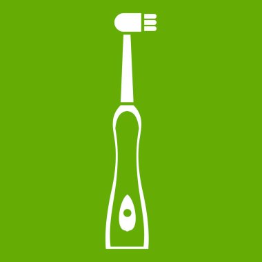 Elektrikli diş fırçası simgesi yeşil