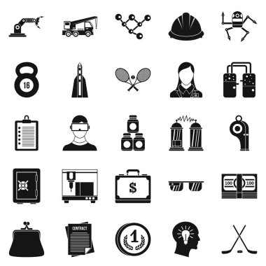 Başarı Icons set, basit tarzı