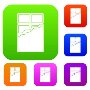 Çikolata set renk koleksiyonu