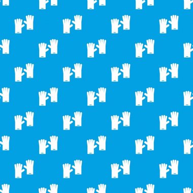 Lastik eldiven desen kesintisiz mavi