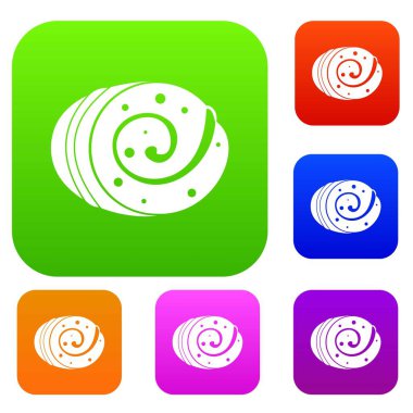 Meyve somun renk koleksiyonu ayarla