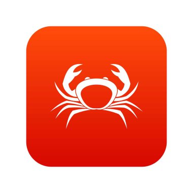 Yengeç simgesi dijital kırmızı