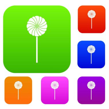 Yuvarlak şeker renk koleksiyonu ayarla