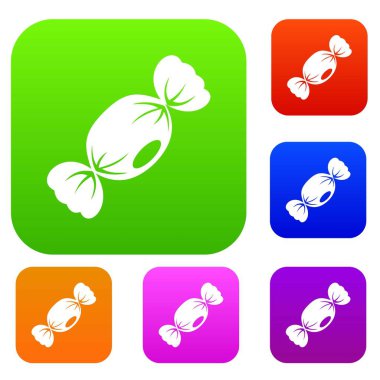 Küçük şeker renk koleksiyonu ayarla