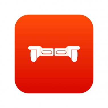 Elektrik modern gyroboard simgesi dijital kırmızı