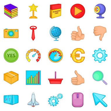 Promosyon Icons set, karikatür tarzı