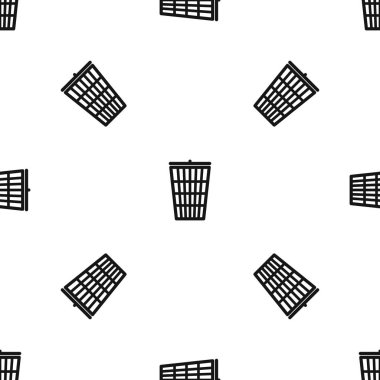 Çöp sorunsuz siyah desen