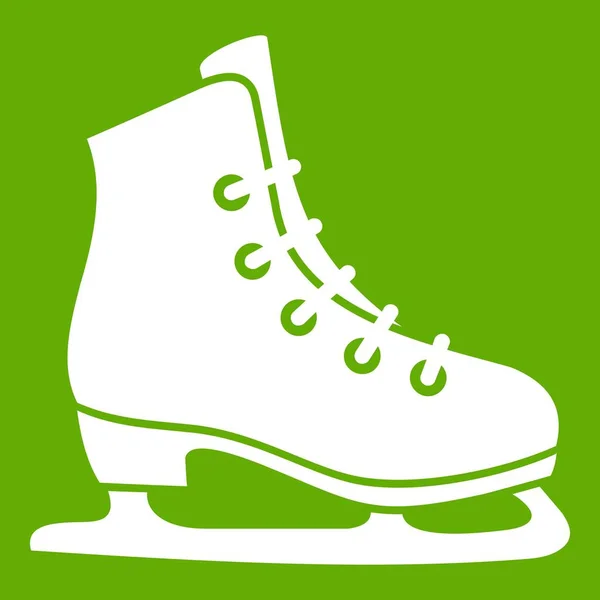 녹색 스케이트 아이콘 — 스톡 벡터
