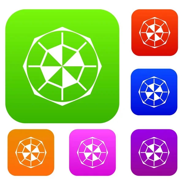 Elmas taş renk koleksiyonu ayarla