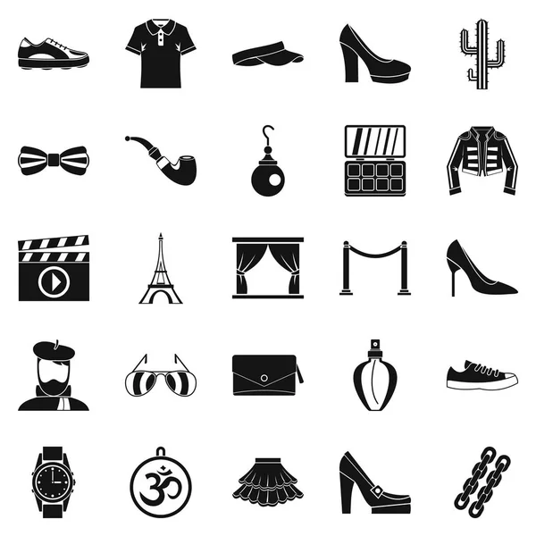 Tasarımcı Icons set, basit tarzı — Stok Vektör