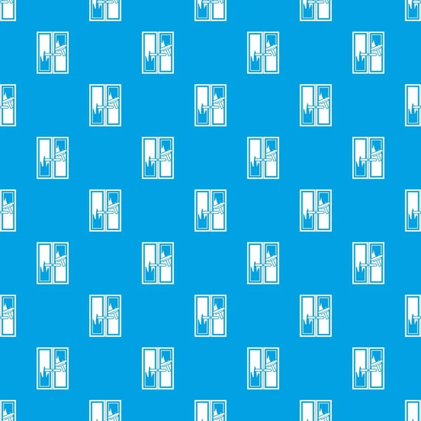 Fensterputzmuster nahtlos blau — Stockvektor