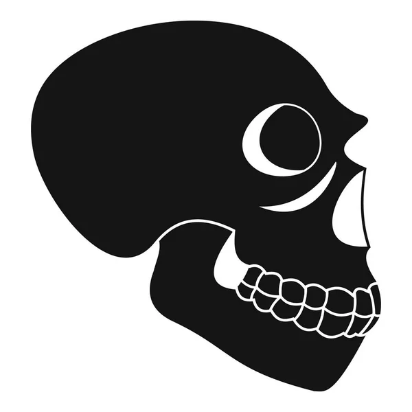 Иконка черепа, простой стиль — стоковый вектор