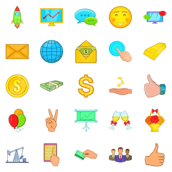 İlerletme Icons set, karikatür tarzı