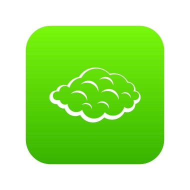 Küçük bulut simgesi dijital yeşil
