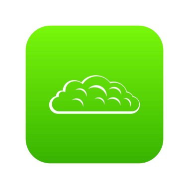 Sonbahar bulut simgesi dijital yeşil