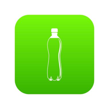 Su şişesi simgesi dijital yeşil
