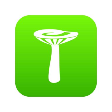 Mantar simgesi dijital yeşil