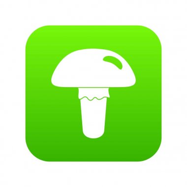 Zehirli mantar simgesi dijital yeşil