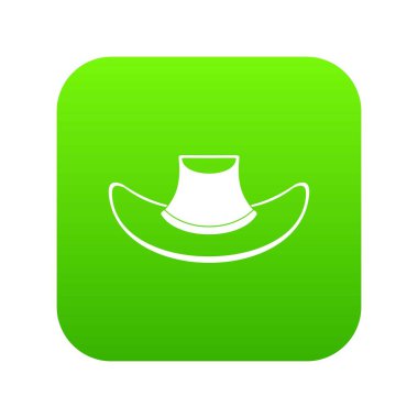 Kovboy şapkası Icon dijital yeşil