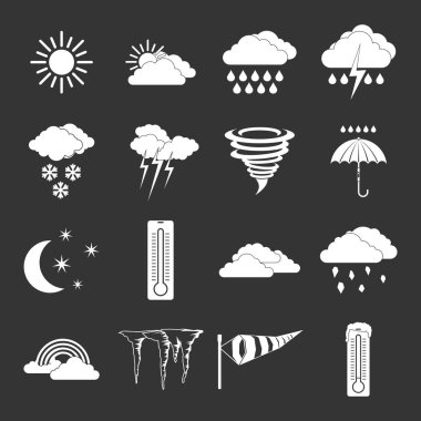 Hava gri vektör ayarla