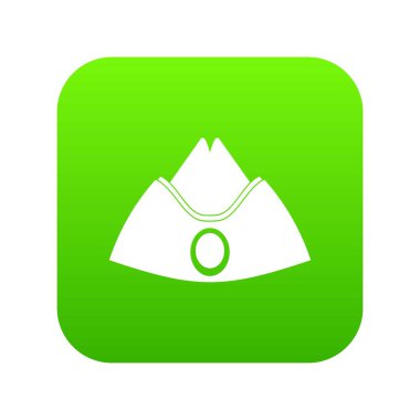 Yem cap simgesi dijital yeşil